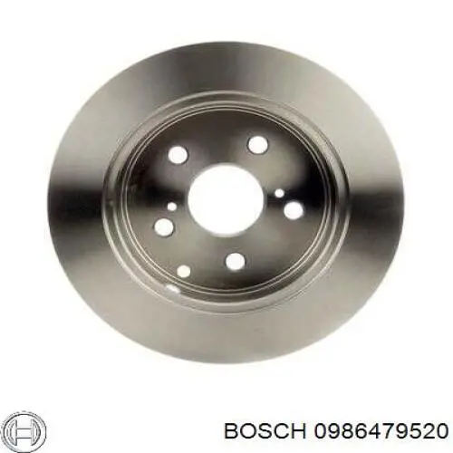 0986479520 Bosch диск гальмівний задній