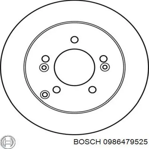 Гальмівні диски 0986479525 Bosch
