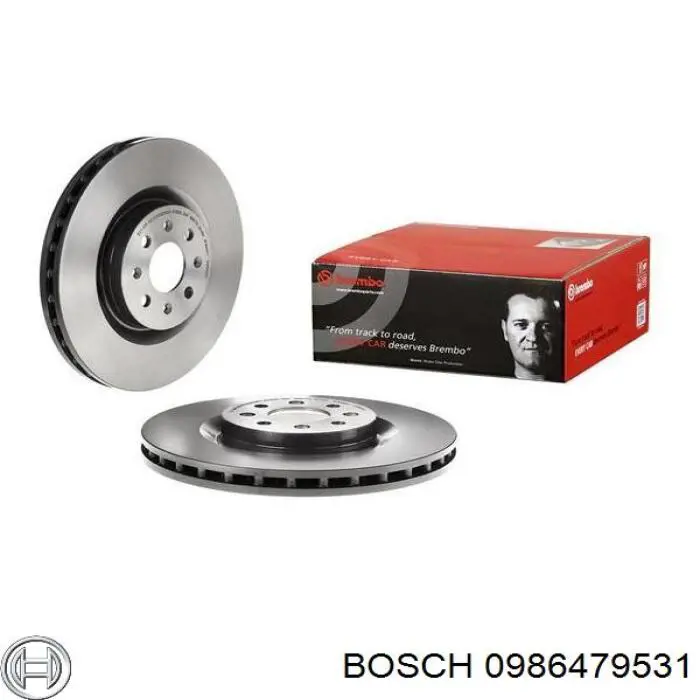 0986479531 Bosch диск гальмівний передній