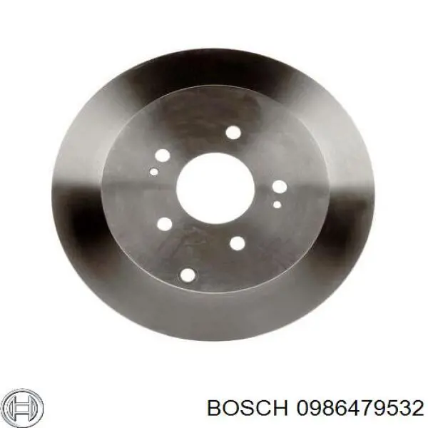 Купити 0986479532 Bosch Диск заднього гальма