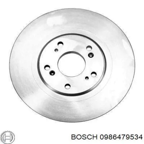 Диск гальмівний передній Bosch 0986479534