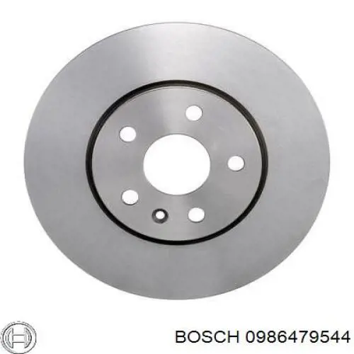 Диск гальмівний передній 0986479544 Bosch