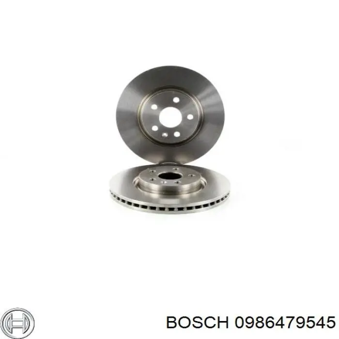 Диск гальмівний передній 0986479545 Bosch