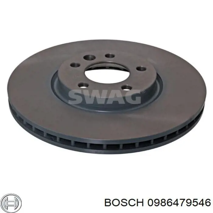 Гальмівні диски передні 0986479546 Bosch