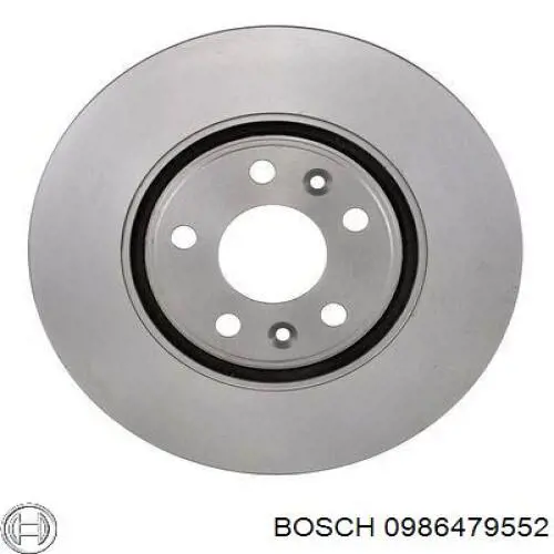 0986479552 Bosch диск гальмівний передній