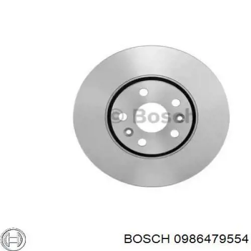 Купити 0986479554 Bosch Ротор гальмівний