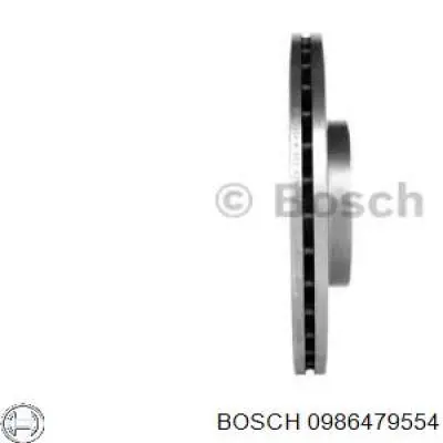 Гальмівні диски передні 0986479554 Bosch