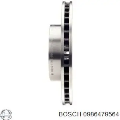 0986479564 Bosch диск гальмівний передній