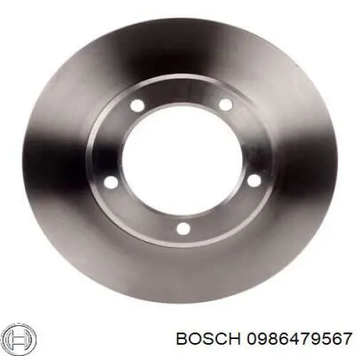 Диск гальмівний передній 0986479567 Bosch