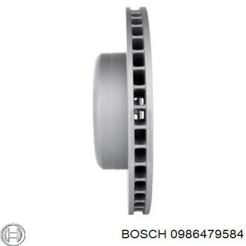 Диск гальмівний передній Bosch 0986479584