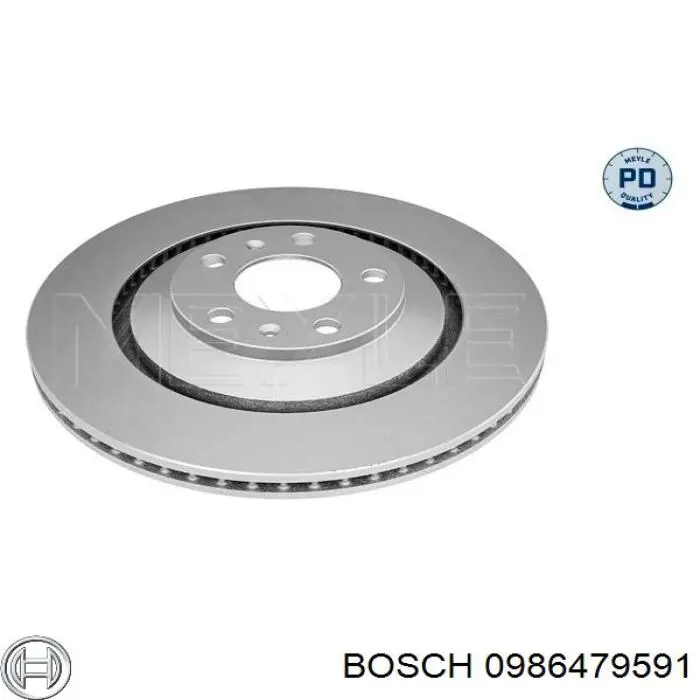 0986479591 Bosch диск гальмівний задній