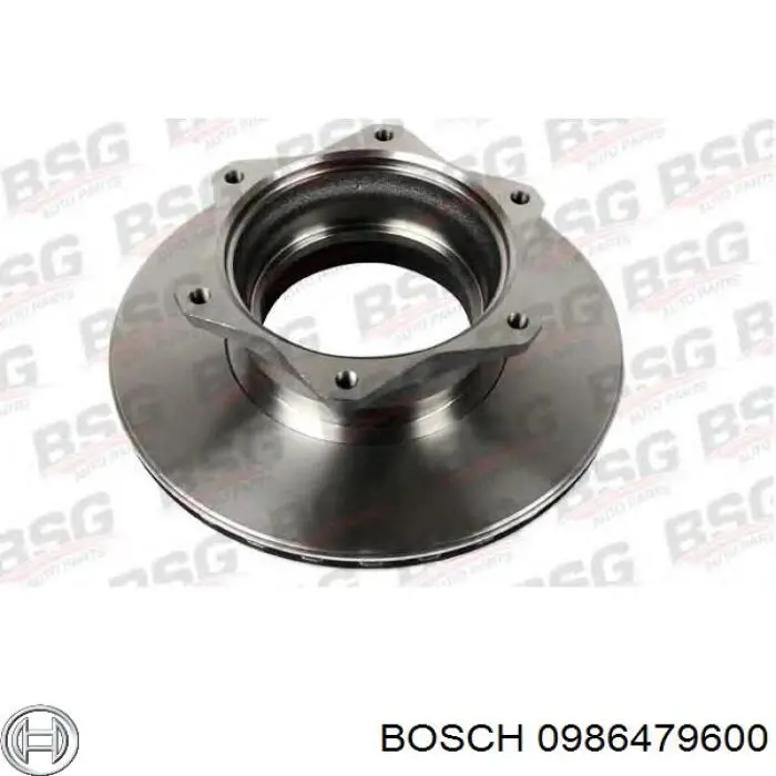 0986479600 Bosch Дискові гальма