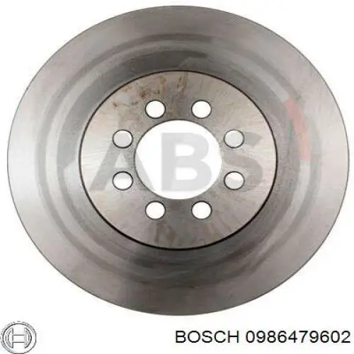 Диск переднього гальма Bosch 0986479602 ціна, від 51.43 USD