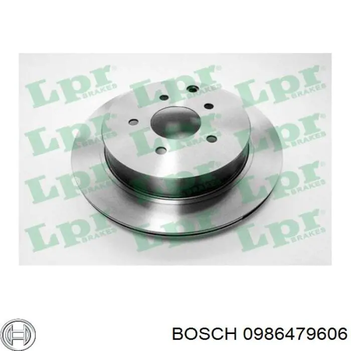 Купити 0986479606 Bosch Диск заднього гальма