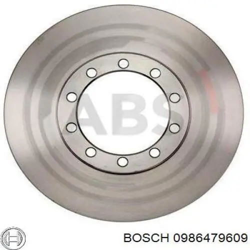 Диск переднього гальма Bosch 0986479609 ціна, від 28.16 USD