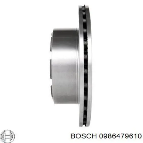 0986479610 Bosch диск гальмівний задній