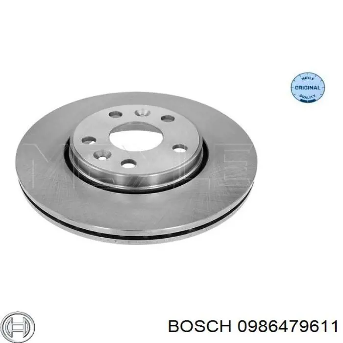 Диск переднього гальма Bosch 0986479611 ціна, від 46.00 USD