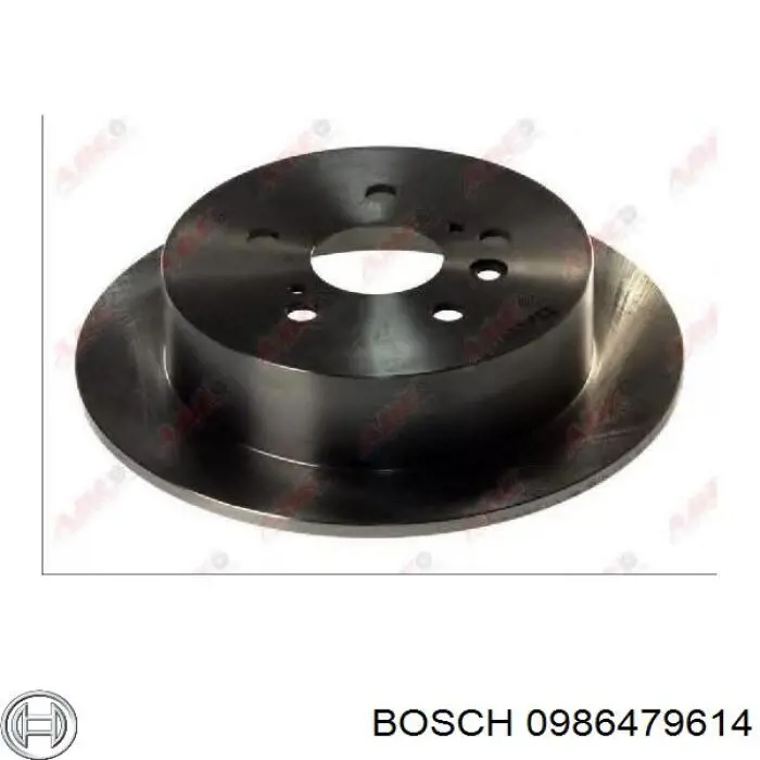 Гальмівні диски 0986479614 Bosch