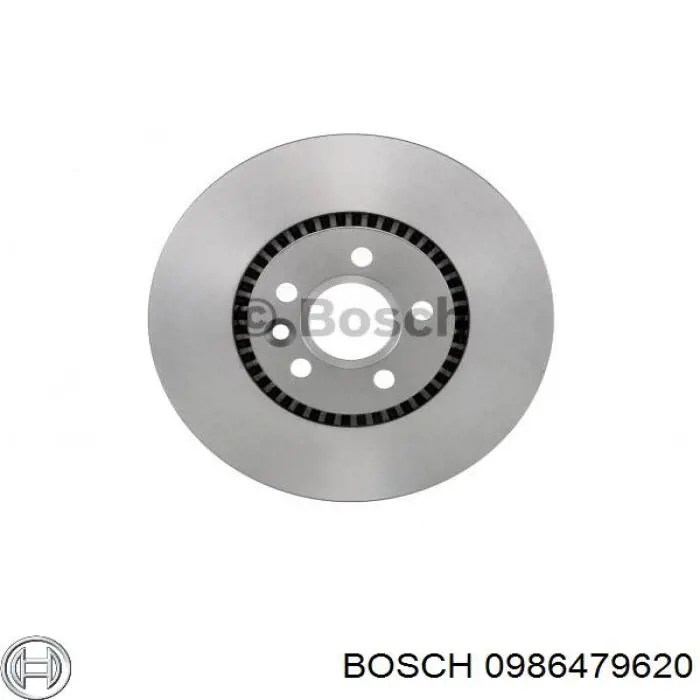 Диск гальмівний передній 0986479620 Bosch