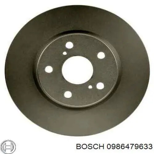 0986479633 Bosch диск гальмівний передній