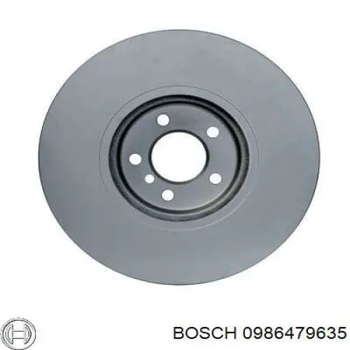 0986479635 Bosch диск гальмівний передній