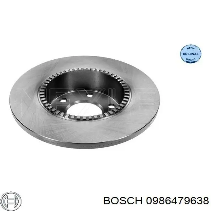 Купити 0986479638 Bosch Диск заднього гальма