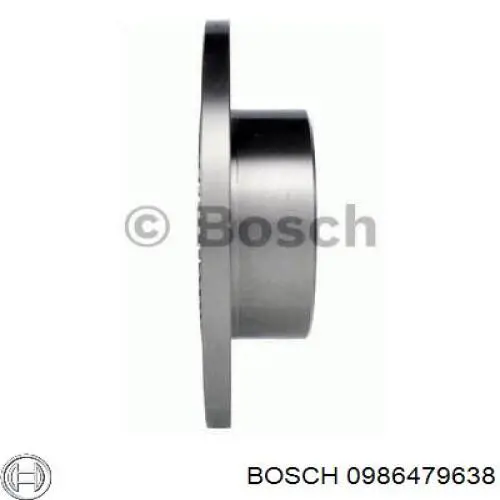 0986479638 Bosch диск гальмівний задній