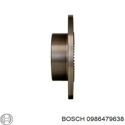 Купити 0986479638 Bosch Диск заднього гальма