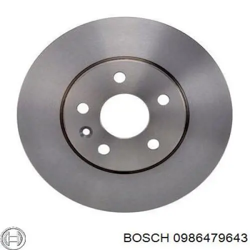 0986479643 Bosch диск гальмівний передній