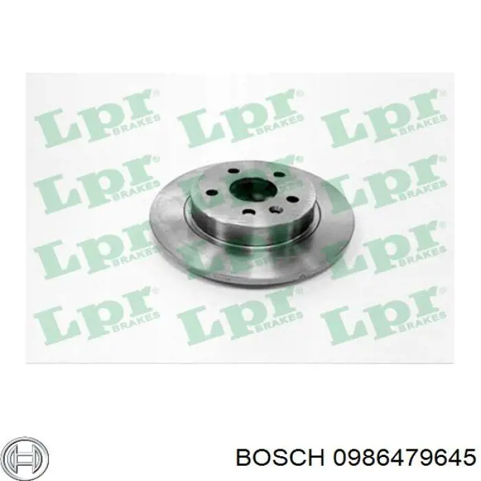 0986479645 Bosch Дискові гальма