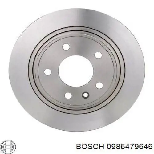 0986479646 Bosch диск гальмівний задній