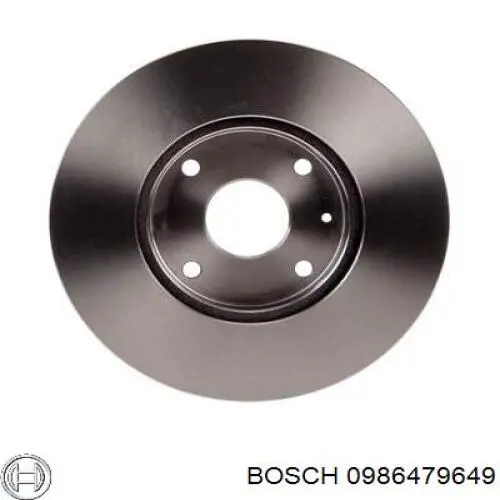 Диск гальмівний передній 0986479649 Bosch