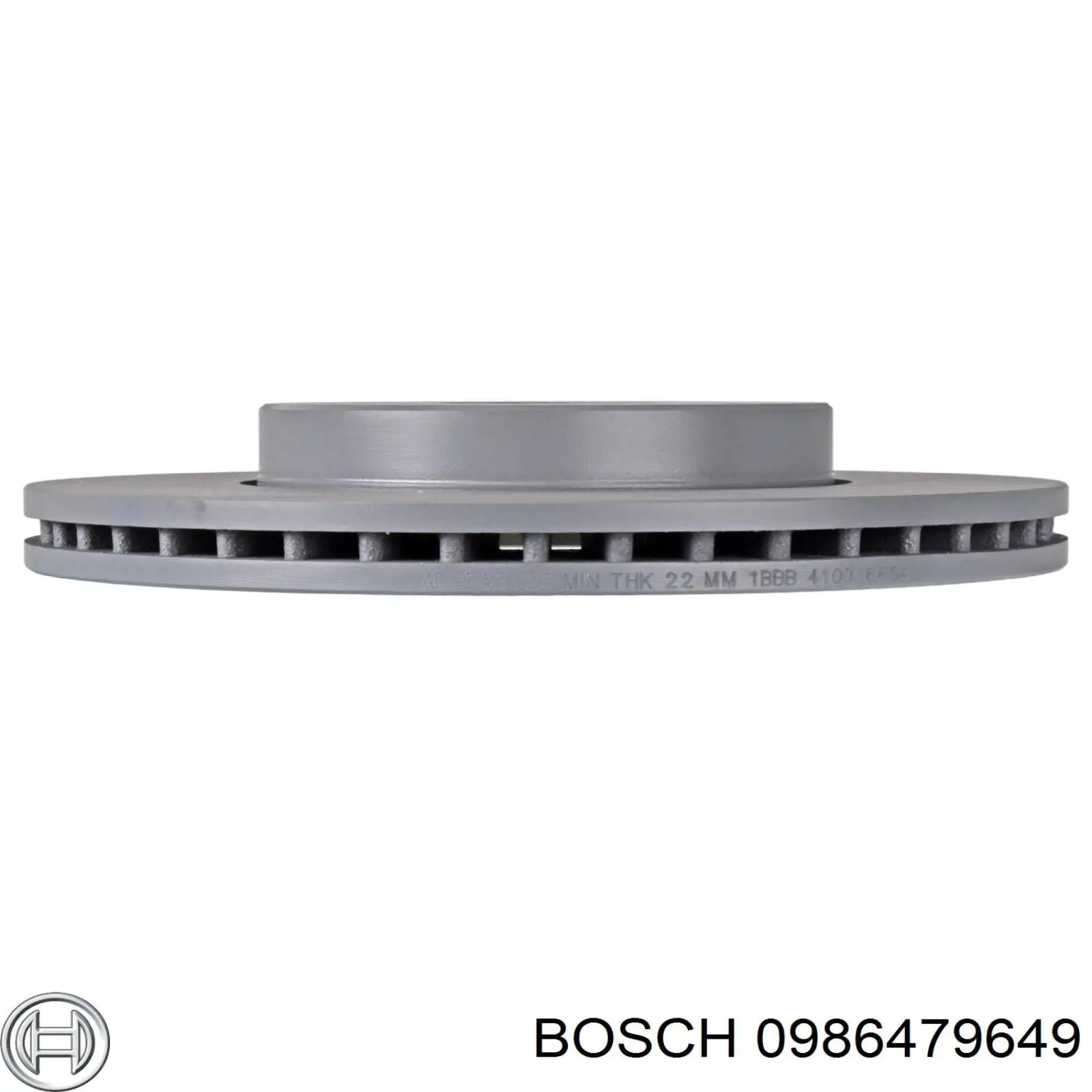 Диск переднього гальма Bosch 0986479649 ціна, від 41.12 USD
