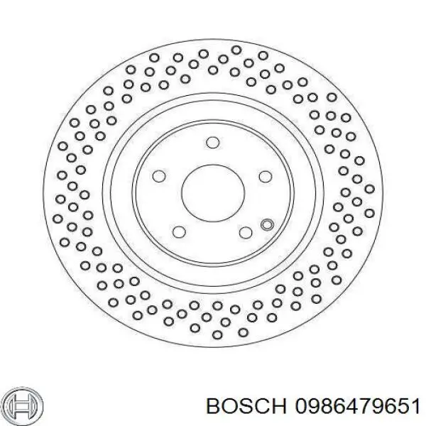 Гальмівні диски передні 0986479651 Bosch