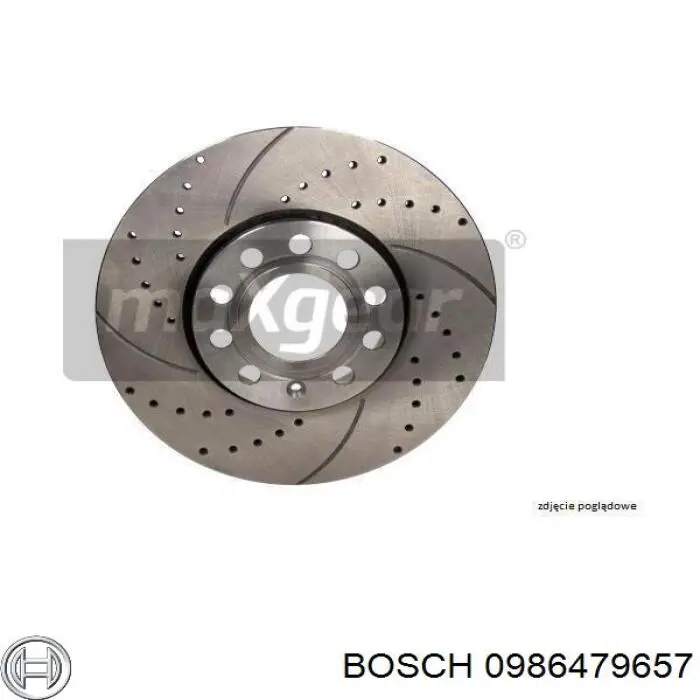 Купити 0986479657 Bosch Диск заднього гальма