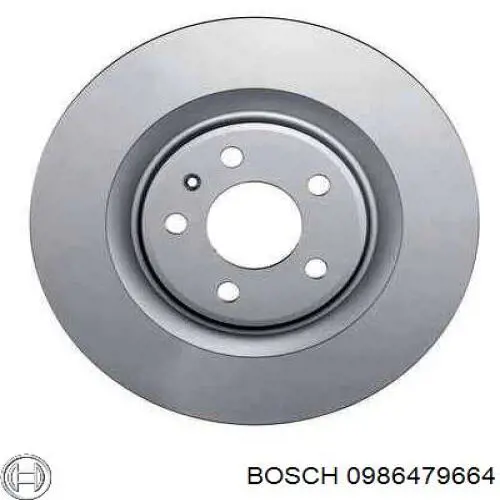 Гальмівні диски передні 0986479664 Bosch