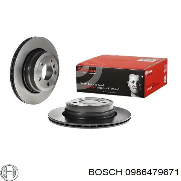 Задні дискові гальма Bosch 0986479671 ціна, від 61.17 USD