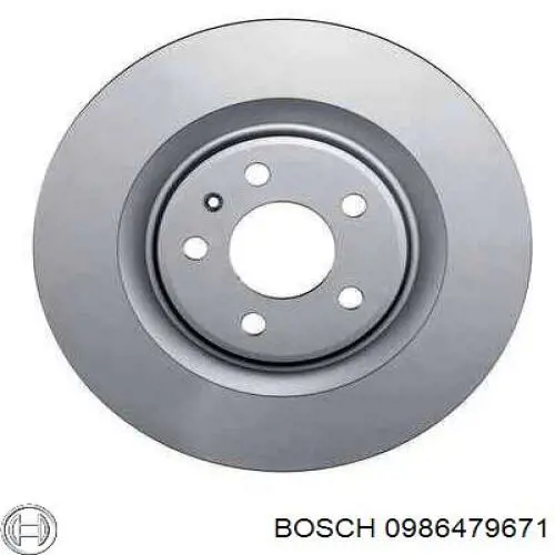 Купити 0986479671 Bosch Диск заднього гальма