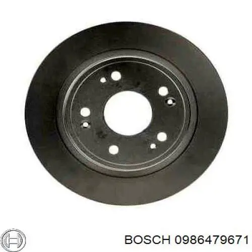 0986479671 Bosch диск гальмівний задній