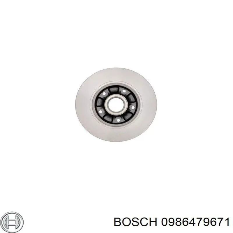 Диск гальмівний задній Bosch 0986479671