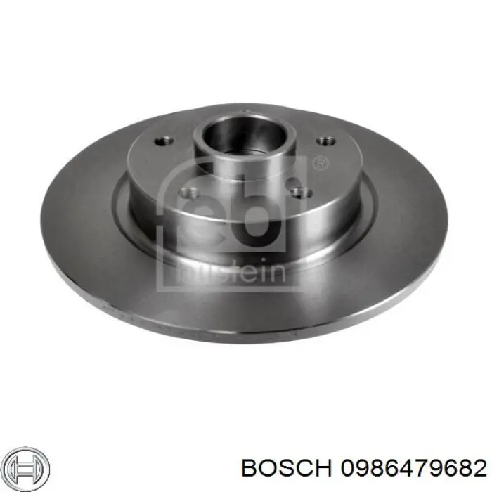 Купити 0986479682 Bosch Диск заднього гальма