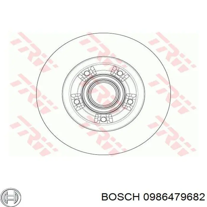 Гальмівні диски 0986479682 Bosch