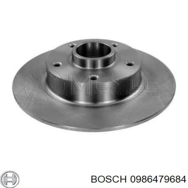 Диск гальмівний задній 0986479684 Bosch