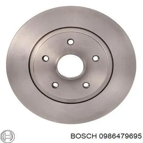 0986479695 Bosch диск гальмівний задній