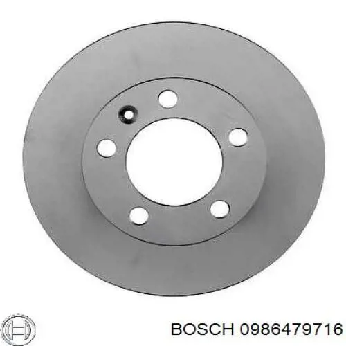 0986479716 Bosch диск гальмівний передній