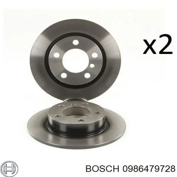 Купити 0986479728 Bosch Диск заднього гальма