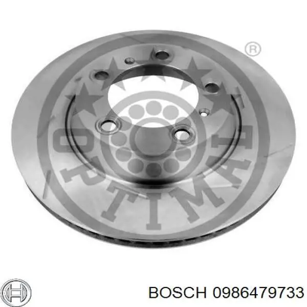 Купити 0986479733 Bosch Диск заднього гальма