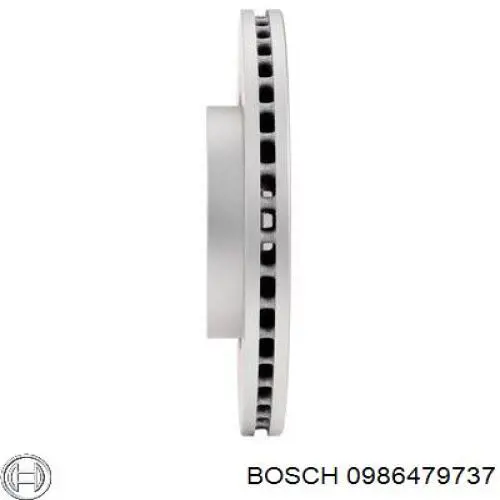 Диск переднього гальма Bosch 0986479737 ціна, від 40.54 USD