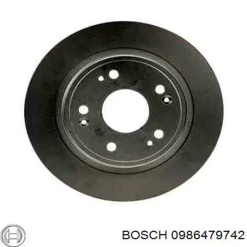 0986479742 Bosch диск гальмівний задній