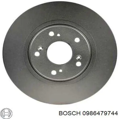 0986479744 Bosch диск гальмівний передній